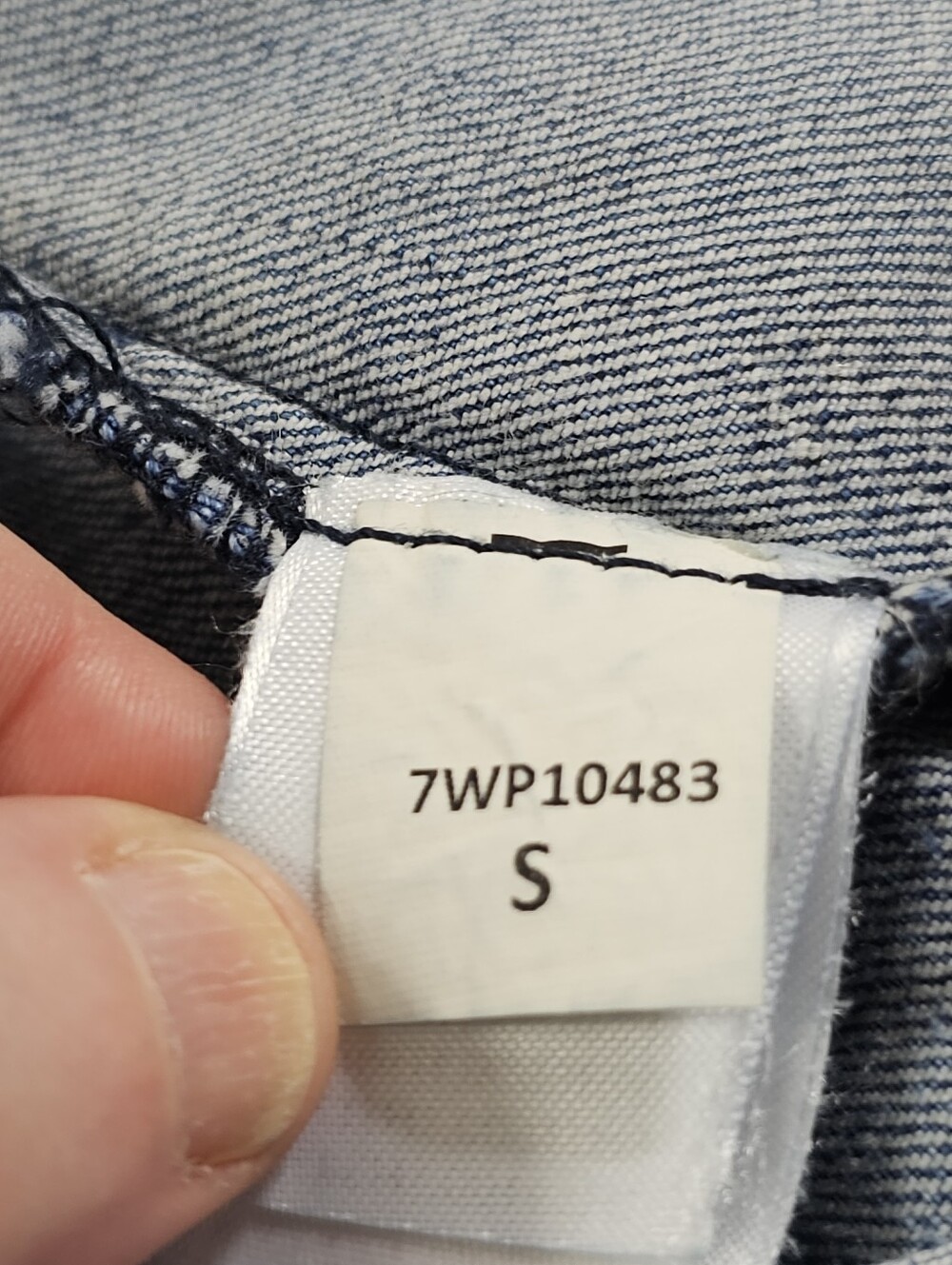 LUCKY BRAND Distressed Denim Truckers Jacket S - Picture 5 of 7